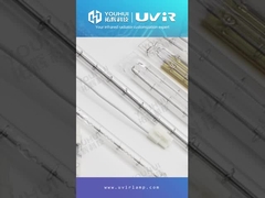 Покрытие золотом Двойная галогенная лампа инфракрасного нагрева