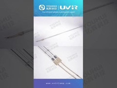 Галогенная ИК инфракрасная трубка лампа 11x23 мм, золотое покрытие, двухтрубчатый кварцевый нагревательный элемент