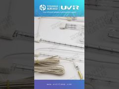 200-4000 Вт Двухтрубный кварцевый нагреватель с белым покрытием Инфракрасная нагревательная лампа