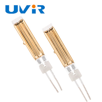 Хорошая цена Золотая пластина сдвоенная трубка коротковолновой инфракрасной нагревательной лампы 400-6000 Вт онлайн