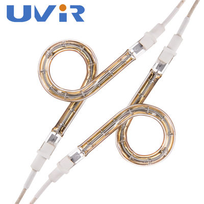 Хорошая цена Инфракрасная нагревательная лампа с галогенным кольцом, 24 В - 575 В, с золотым покрытием онлайн