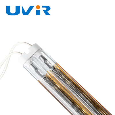 Хорошая цена 2500 Вт средневолновая инфракрасная лампа 415В позолоченная кварцевая трубка онлайн