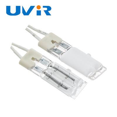 Хорошая цена Белопокрытая инфракрасная лампа для обогрева двойных труб 450 Вт 115 Вт 11х23 мм онлайн