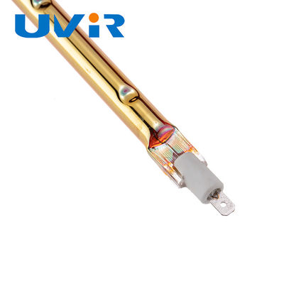 Хорошая цена Кварцевая галогенная тепловая лампа 220В 250Вт R7S, золотистая онлайн