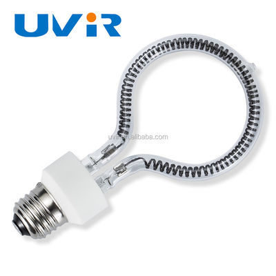 Хорошая цена 500 Вт Прозрачная инфракрасная лампа для отопления из углеродного волокна Средняя волна онлайн