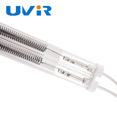 Хорошая цена 4800 Вт Двухтрубная средневолновая инфракрасная лампа кварцевого нагрева онлайн