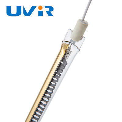 Хорошая цена 400В Инфракрасная кварцевая нагревательная лампа из углеродного волокна R7S с золотым покрытием онлайн