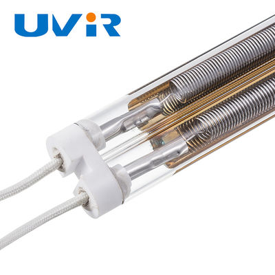 Хорошая цена 4400 Вт средневолновой инфракрасной лампы с золотым покрытием кварцевой трубки онлайн