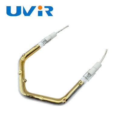 Универсальная инфракрасная нагревательная трубка мощностью 150-6000 Вт с напряжением 45-480 В и золотым отражателем для промышленных процессов