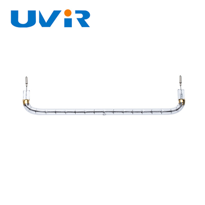 Good price UVIR настраиваемая кварцевая стеклянная нагревательная трубка У-образная инфракрасная лампа трубка онлайн