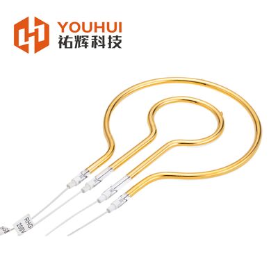 1600 Вт Золотая рефлекторная кольцевая инфракрасная нагревательная лампа 240 В