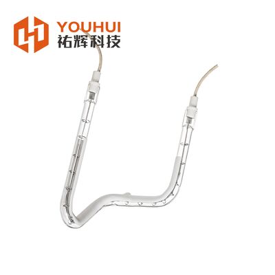 качество Покрытый золотом 1660W 230V коротковолновая IR лампа кварцевый инфракрасный нагреватель для промышленного отопления Фабрика