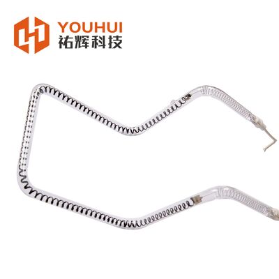 Medium Wave Carbon Fiber Infrared Heating Lamp with Quartz Tube for Rapid Curing and 1s Response Time
