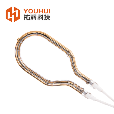 Качество Gold Reflector Single Tube Ring Infrared Lamp for Plastic Welding Circular Infrared Heater Фабрика