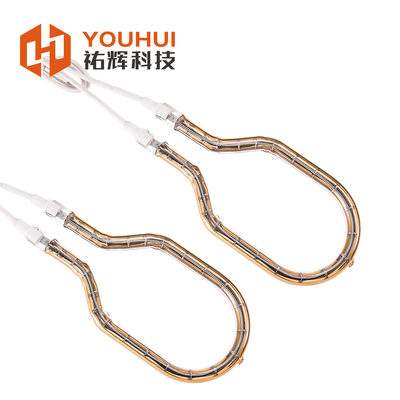 Качество Single Tube Ring Infrared Lamp with Gold Reflector for Plastic Welding Circular Infrared Heater Фабрика