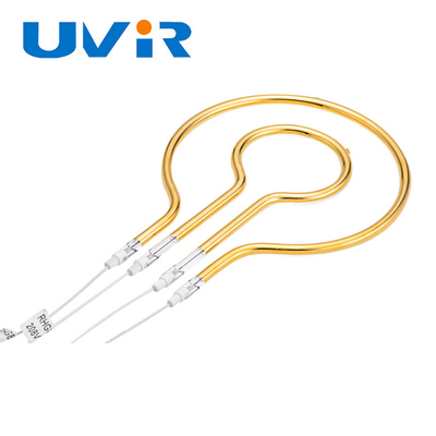 Хорошая цена 1600 Вт Золотая рефлекторная кольцевая инфракрасная нагревательная лампа 240 В онлайн