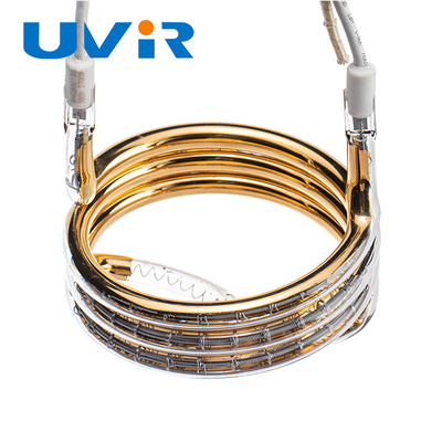 Good price Трубка кварца кругового ультракрасного золота лампы жары 380V инфракрасн 2700W покрывая онлайн