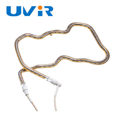 Хорошая цена Специальное золото покрытое кварцевое галогеновое инфракрасное нагревательное светильник 150-6000 Вт онлайн