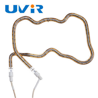 Хорошая цена 3D-образная золоченая коротковолновая инфракрасная нагревательная трубка 150-6000 Вт онлайн